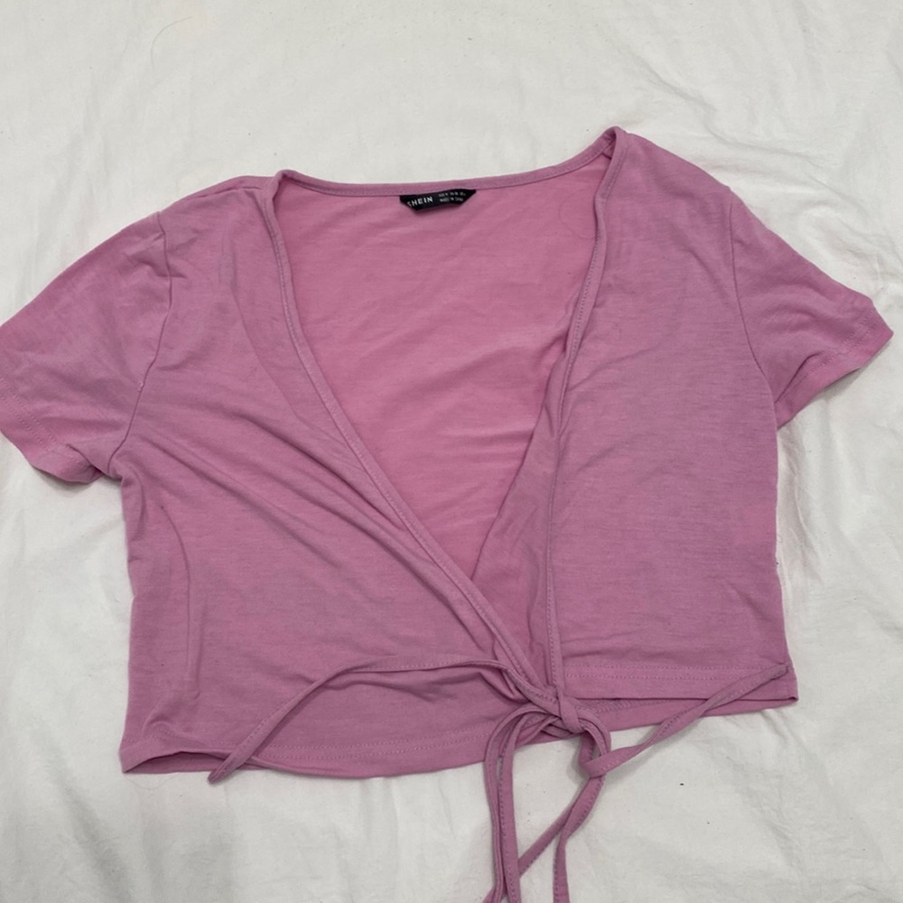 Shein Wrap Around Crop Top